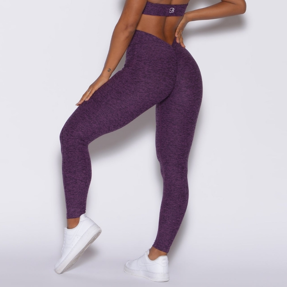 ISO 💜 V Back Purple Passion Leggings Large